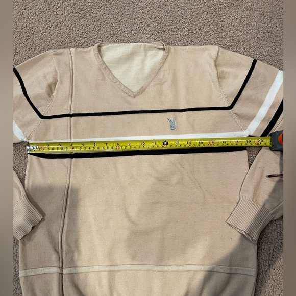 Korean Fashion Y2K knitted V-neck sweatshirt  Playboy Logo - Picture 4 of 8